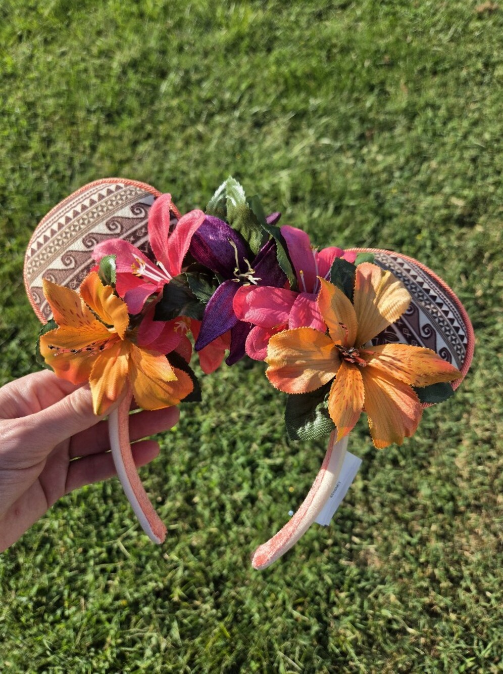 Disney Floral Moana Mouse Ears Headband